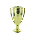 Gold Metal Cup w/Lid (4 1/2")